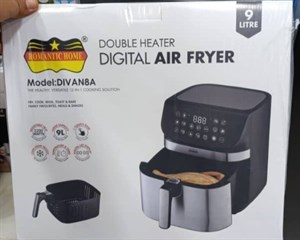 سرخ‌کن ۹ لیتری رمانتیک هوم مدل DIVAN8A | المنت دوگانه (Double Heater) و توان ۲۲۰۰ وات