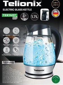 کتری برقی پیرکس تلیونیکس (Telionix) مدل TEK1407 | با تنظیمات کنترل دما و نمایشگر ۵ رنگ