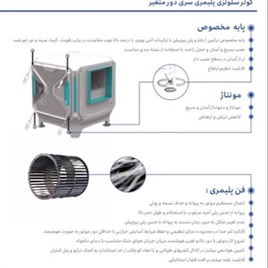 کولر پلیمری مدیا 550 وات ریموت دار (پس کرایه)