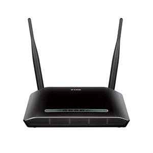 مودم D-Link DSL-2750E Wireless N300 ADSL2  Modem Router – مشکی (یکساله شرکتی)