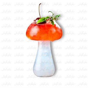 ماگ شیشه‌ای فانتزی طرح قارچ (Mushroom Glass)