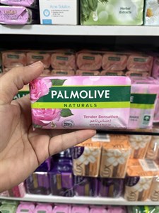 صـابـون طـبـیـعی پـالـمـولـیـو (Palmolive) مـدل Tender Sensation حـاوی شـیـر و روغـن رُز - ۱۷۰ گـرم