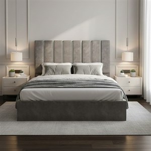 تخت خواب چوبی دونفره مدل ستایش 7879 سایز 200160 سانتی متر