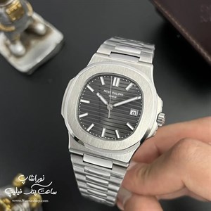 ساعت پتک فیلیپ ناتیلوس بدنه سوئیس صفحه خاکستری Patek Philippe Nautilus