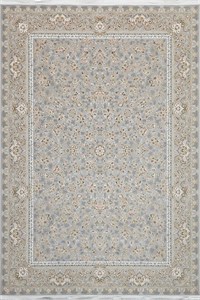 فرش 1200 شانه عظیما نقشه گل افشان سیلور اکریلیک تراکم 3600