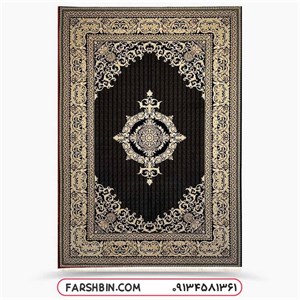 فرش طلاکوب سرمه ای 1500 شانه جدید 6543