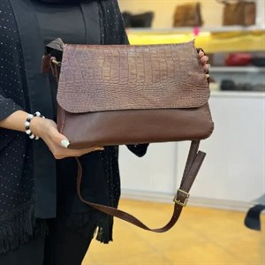 کیف دوشی و دستی چرم کد 60
