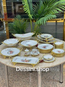 سرویس کامل پذیرایی پایه برنجی