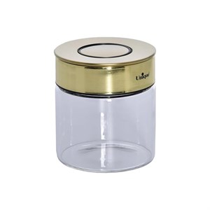 بانکه شیشه‌ای یونیک مدل استوانه‌ای کد 1724 – ارتفاع 10 سانتی‌متر
