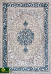 فرش 1200 شانه نقشه صدرا بژ متالیک کاربنی