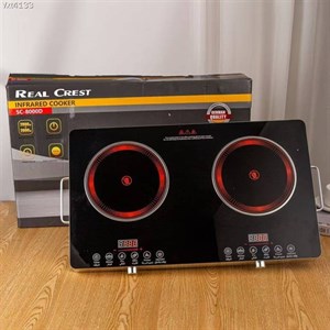 اجاق گاز دو شعله شیشه ای سیلور کرست مدل sc-8000D