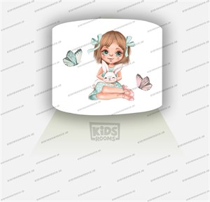 دیوارکوب طرح دختر و خرگوش کد D-Girl-103