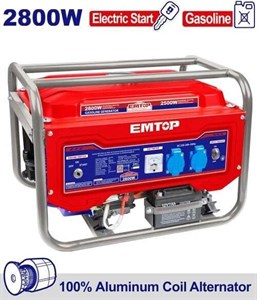 موتور برق بنزینی EMTOP مدل EGGRD2822 – توان ۲.۸ کیلووات