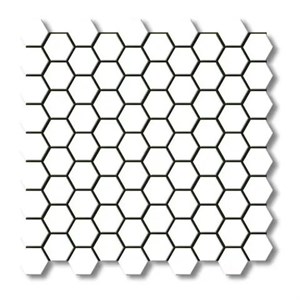 کاشی استخری البرز سفید کد SG White 1 براق شش ضلعی