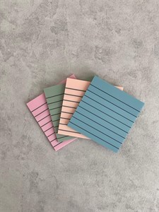 استیک نوت شفاف خط دار رنگی