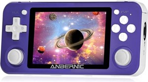 کنسول بازی دستی رترو ANBERNIC RG351P، صفحه نمایش 3.5 اینچی IPS، لینوکس متن باز، RK3326 1.5GHz، حافظه 64 گیگابایتی، باتری 3500 میلی آمپر ساعتی، 2500  بازی کلاسیک، پشتیبانی از PSP/N64/PS1، بنفش | RG351P