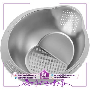آبکش برنج استیل آبکش برنج شور استیل وارداتی