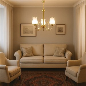 لوستر آویز 3 شاخه نئوکلاسیک شاهان مدل SARI 3