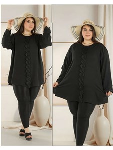 شومیز مشکی جلو گیپور