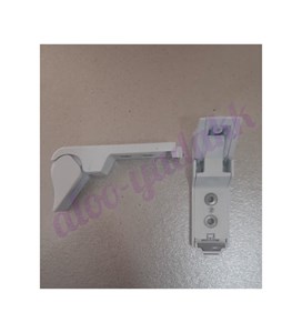 اهرم متحرک دستگیره یخچال مدل دوپیچ تخت انتهای اشکی شکل رنگ سفید رنگ(جفتی)
