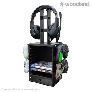 قفسه گیمینگ وودلند٬ نگهدارنده هدفون و کنترلر Gaming Locker – مدل 10129