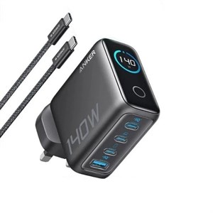 شارژر دیواری 140 واتی انکر مدل B2697 همراه با کابل USB-C (سه پین)