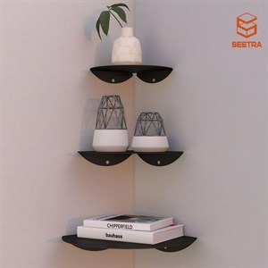 شلف دیواری کنجی سه عددی مدل  SJ02