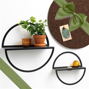 شلف دیواری دایره ای 2 عددی مدل FD13