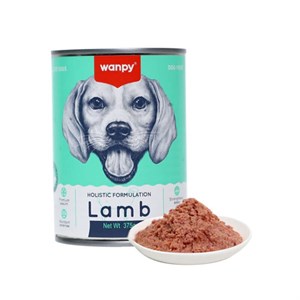 کنسرو غذای سگ ونپی با طعم بره چانکی Wanpy Lamb Dog Food وزن 375 گرم