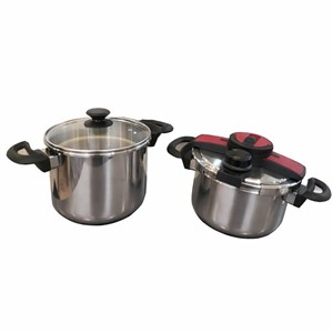 زودپز دوقلو آ ای سی مدل AEC.7050 گنجایش ۵ و ۷ لیتر aecمجموعه دو عددی