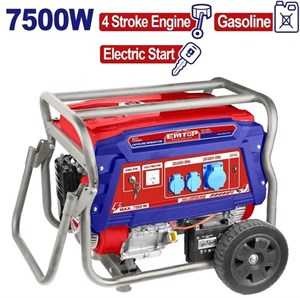 موتور برق بنزینی EMTOP مدل EGGRD7511 – توان 7.5 کیلووات، چهار زمانه، استارت برقی
