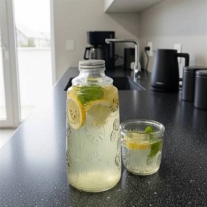 بطری و لیوان ست لیمو