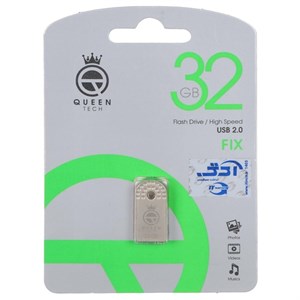 فلش 32GB USB2 Queen Fix نقره ای