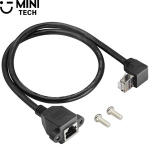 کابل شبکه رو پنلی 0.3 متر نری سرکج مینی تک