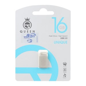 فلش 16GB USB2.0 Queen UNIQUE نقره ای گارانتی مادام العمر 