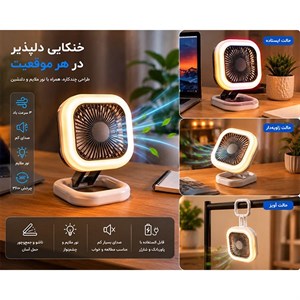 پنکه رومیزی مدل هرمز ظرفیت 1400 میلی آمپر ساعت
