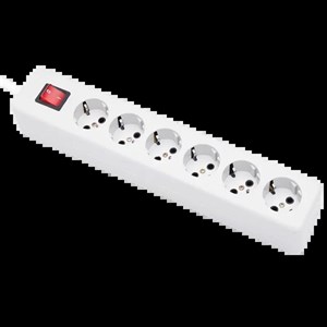 چندراهی 6 خانه ارتدار با کلید مدل شهاب با کابل 5 متری کد 659 پارت الکتریک