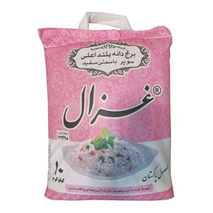برنج پاکستانی دانه بلند غزال صورتی 10 کیلو