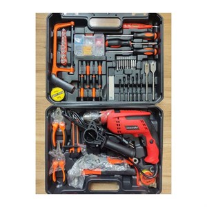 دریل چکشی کینگ استار مدل KSID6813-S01 مجموعه 100 عددی