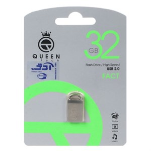 فلش 32GB USB2 Queen Fact نقره ای