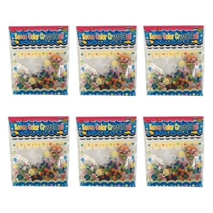 خاک ژله ای مدل هفت رنگ  وزن 3 گرم  بسته 6 عددی