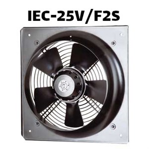 تحلیل و مشخصات فنی هواکش صنعتی آکسیال (طرح آلمان) ژنیران IEC-25V/F2S قاب چهارگوش