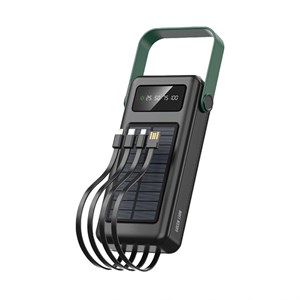 پاوربانک خورشیدی Green Lion Solar Max 30000mAh با نمایشگر دیجیتال