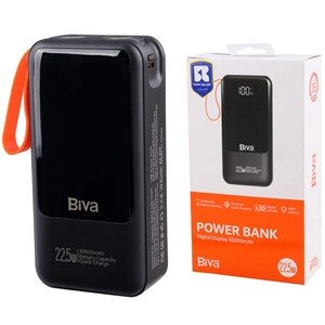 پاور بانک فست شارژ بیوا مدل BP-022 PD 22.5W ظرفیت 30000 میلی آمپر ساعت