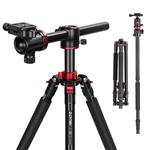 ZOMEi Q555 Lightweight Alluminum Alloy Camera Tripod with 360 Degree Ball Head + 1/4