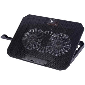 پایه خنک‌کننده لپ‌تاپ پی نت مدل p705 دارای دو عدد فن مناسب برای لپ تاپ‌های 16 تا 17 اینچی، 14.1 تا 15.6 اینچی، 13.1 تا 14 اینچی