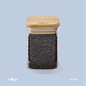 ادویه درب چوبی مربع 8 سانت UN-1768