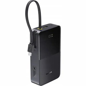 پاوربانک Baseus مدل EnerFill FC51 ظرفیت 20000 میلی آمپر ساعت با توان 22.5 وات و کابل Type-C متصل