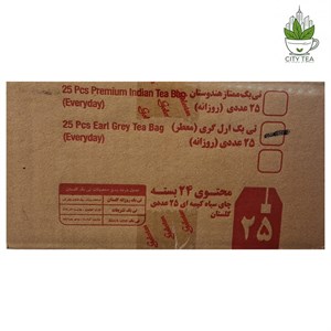 کارتن ۲۴ عددی چای سیاه کیسه ای  ارل گری پک 25 عددی-گلستان