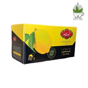 چای سیاه کیسه ای گلستان با طعم لیمو-پک 25 عددی